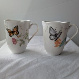 Lenox Butterfly Meadow 2 Mugs: Eastern Tailed Blue &  Monarch